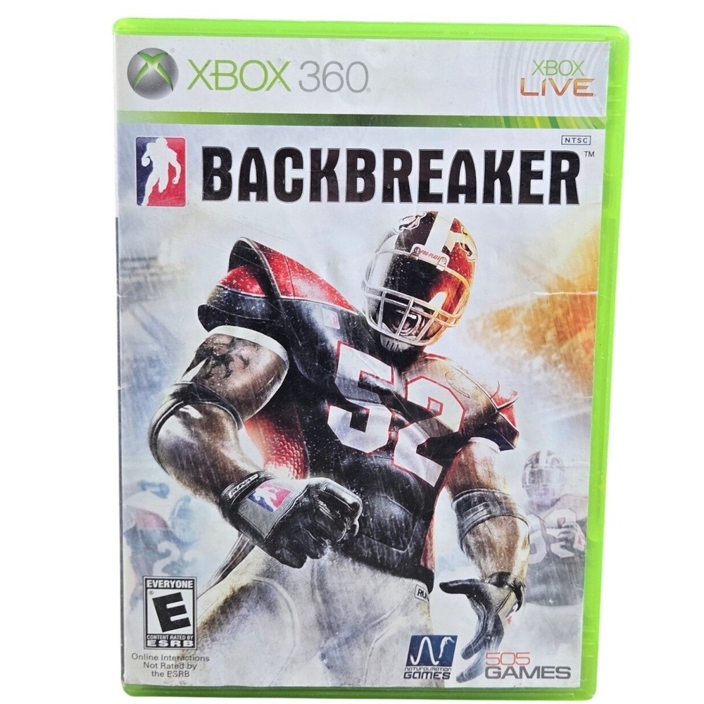 Backbreaker (Microsoft Xbox 360, 2010) Case Only